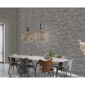 Rasch|Papel pintado moderno fibras naturales gris|Papel Pintado