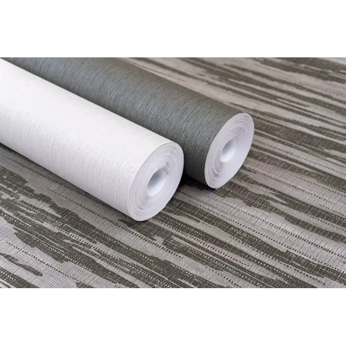 Rasch|Papier peint moderne fibres naturelles gris|Papier Peint