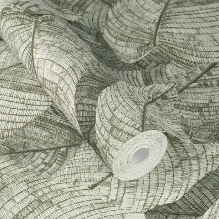 Rasch|Papier peint grandes feuilles tropicales vert|Papier Peint