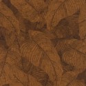 Rasch|Papier peint grandes feuilles brun acajou|Papier Peint