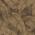 Rasch|Wallpaper tropical brown leaves|Wallpaper