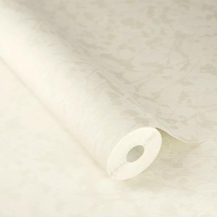 Papel pintado floral moderno y discreto blanco - Rasch Amara 720730