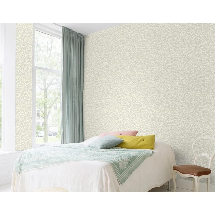 Rasch|Papel pintado flores pequeñas gris claro|Romántico