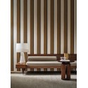 Casamance|Tapete moderne braune Premium-Streifen|Streifen