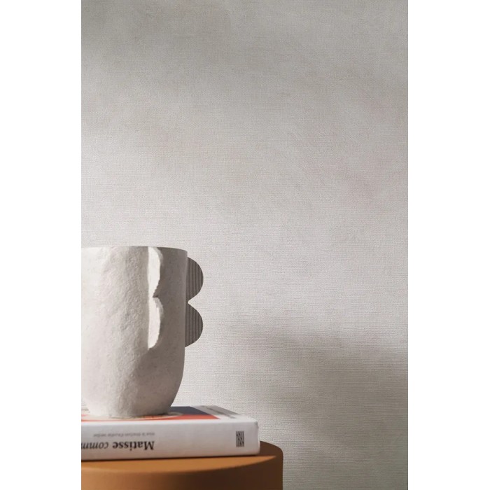 Papel pintado estucado gris claro pintura a la cal - Casamance La Chaux 75491834
