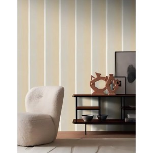 Caselio|Wavy khaki striped wallpaper|Stripes 2