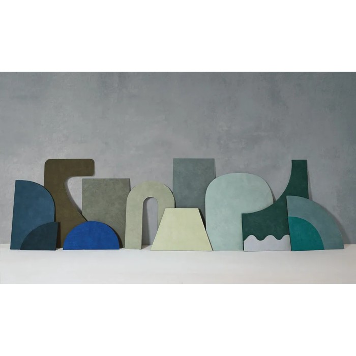 Casamance|Papier peint stuqué vert émeraude peinture à la chaux|Papier Peint