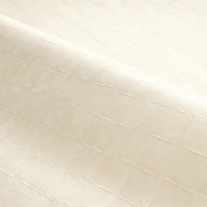 Casamance|Papel pintado mosaico azulejo blanco|Rústico