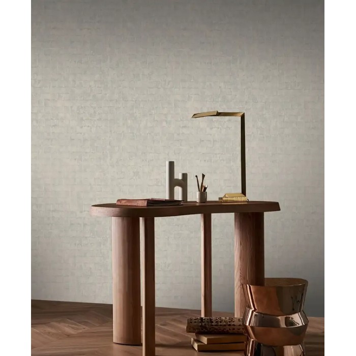 Casamance|Wallpaper mosaic ceramic tile grey|High-End