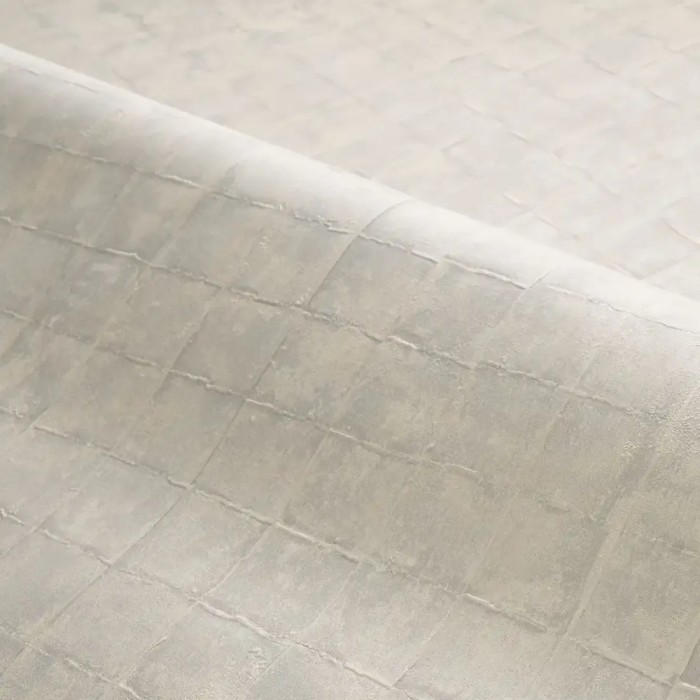 Casamance|Wallpaper mosaic ceramic tile grey|High-End