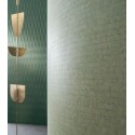 Casamance|Papier peint mosaïque carreau céramique vert|Imitation Carreaux