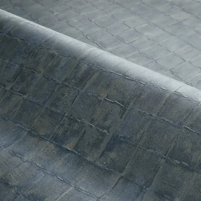 Casamance|Papier peint mosaïque carreau céramique bleu|Haut Gamme
