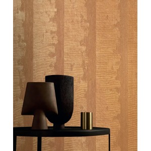 Casamance|Papier peint fibre naturelle rayée vert olive|Haut Gamme 2