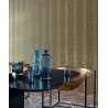 Casamance|Papier peint moderne textures abstraites vert et doré|Haut Gamme