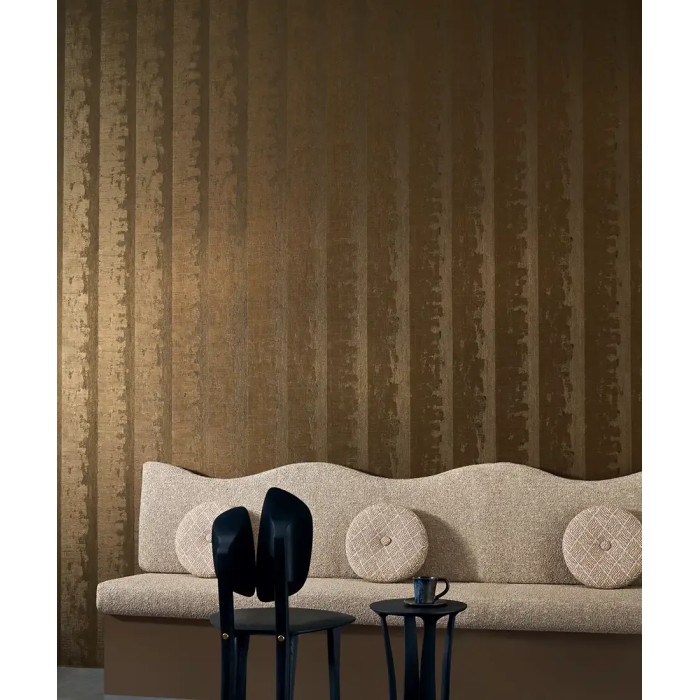 Papel pintado texturas abstractas dorado, estilo moderno - Casamance Texture Cerame 76102548