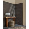 Casamance|Papier peint moderne rayé noir et doré|Haut Gamme