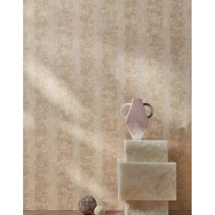 Casamance|Zeitgenössische Felsstruktur Tapete beige|Steinimitat