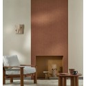 Casamance|Wallpaper modern textured copper brown|High-End