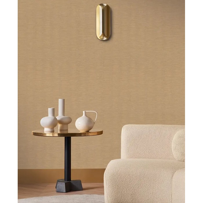 Casamance|Wallpaper plain textured anthracite and gold|High-End