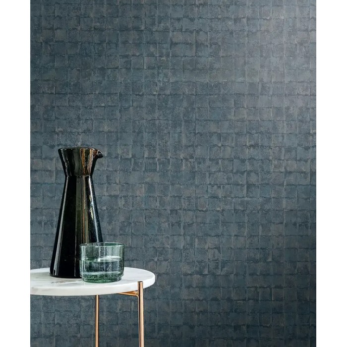 Casamance|Papier peint mosaïque carreau céramique jaune|Haut Gamme