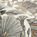 Casamance|Ägyptische Blumentapete weiß-gold|Tapeten