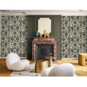 Casamance|Papier peint fleurs égyptiennes multicolore|Papier Peint