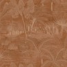 Casamance|Papel pintado oasis con palmeras terracota|Alta Gama