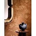 Casamance|Papier peint oasis avec palmiers terre cuite|Haut Gamme