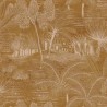 Casamance|Papel pintado oasis con palmeras ocre|Étnico