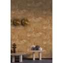 Casamance|Oasen Tapete mit Palmen ocker|Ethnisch