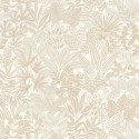 Casamance|Wallpaper African plants white and gold|Wallpaper