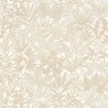Casamance|Wallpaper African plants white and gold|Wallpaper
