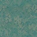 Casamance|Afrikanische Pflanzentapete grün-gold|Tapeten