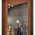 Casamance|Wallpaper African plants blue and gold|Modern