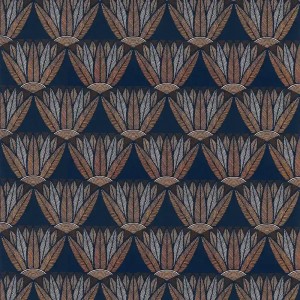 Casadeco|Papier peint museline bleue avec texture et plis|Bleu