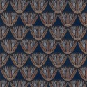 Casamance|Ägyptische Lotustapete blau|Hochwertige