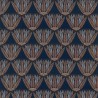 Casamance|Ägyptische Lotustapete blau|Hochwertige
