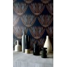 Casamance|Ägyptische Lotustapete blau|Hochwertige