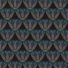 Casamance|Papier peint fleur de lotus égyptienne noir multicolore|Papier Peint