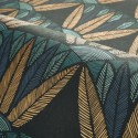 Casamance|Papier peint fleur de lotus égyptienne noir multicolore|Papier Peint