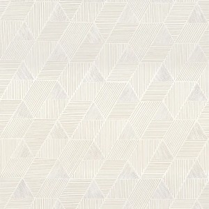 Casamance|Wallpaper geometric mosaic ash green|Minimalist