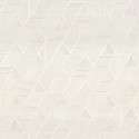 Casamance|Papel pintado mosaico geométrico blanco y dorado|Minimalista
