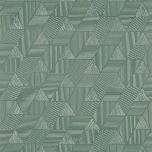 Casadeco|3D geometric black wallpaper with an elegant golden touch|Geometric