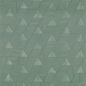 Casamance|Papier peint mosaïque géométrique vert et doré|Haut Gamme