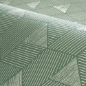Casamance|Papier peint mosaïque géométrique vert et doré|Haut Gamme