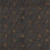 Casamance|Geometrische Mosaik Tapete schwarz-gold|Hochwertige