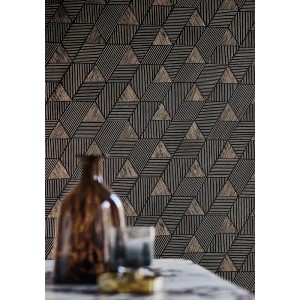Casamance|Geometrische Mosaik Tapete aschgrün|Minimalistisch 2