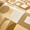 Casamance|Papel pintado composición geométrica marrón claro|Abstracto