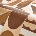Casamance|Geometrische Tapete braun modern|Hochwertige