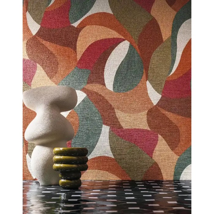 Papel pintado pintura abstracta multicolor - Casamance Terra Rossa 76200304